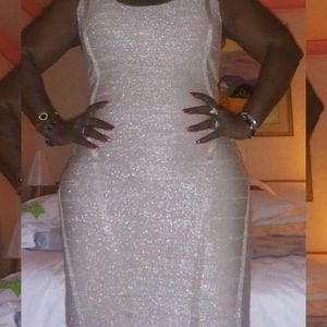 Light color gold dress look like a tan color in pi